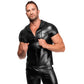 Noir Mens Wetlook Vexen Hooded T Shirt Size S/M/L/XL