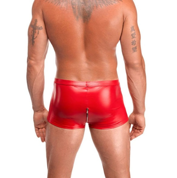 Noir Mens Wetlook Red Ignite Shorts Size S/M/L/XL