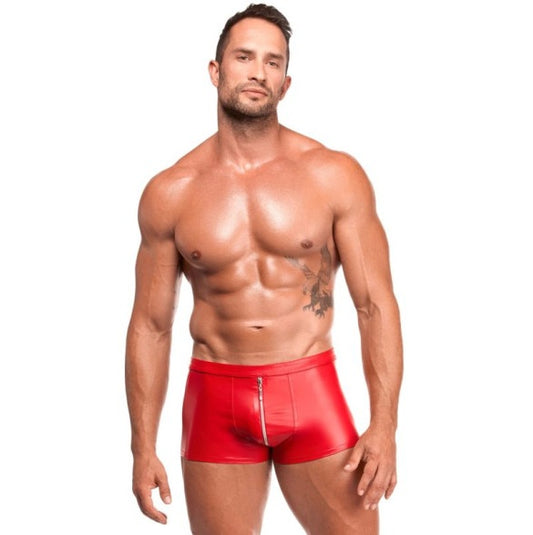 Noir Mens Wetlook Red Ignite Shorts Size S/M/L/XL