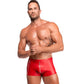 Noir Mens Wetlook Red Ignite Shorts Size S/M/L/XL