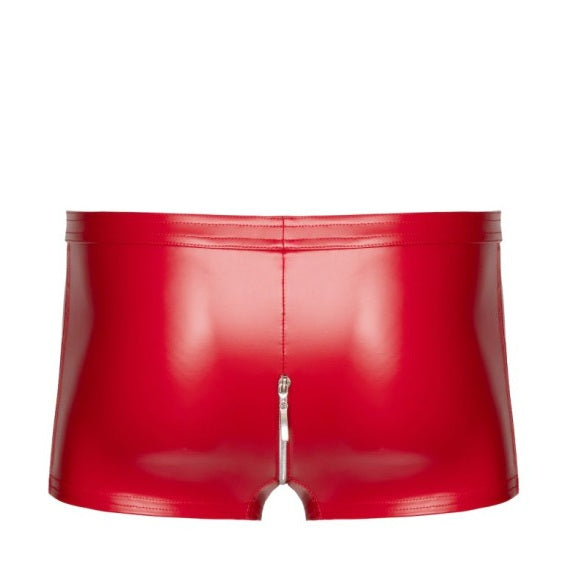 Noir Mens Wetlook Red Ignite Shorts Size S/M/L/XL