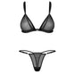 Obsessive Lingerie Wet Me 2 Pc Bra Panty Set Size S/M or L/XL