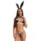 Obsessive Lingerie Night Bunny 4 Pc Set Costume Size S/M or L/XL