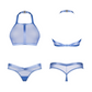 Obsessive Lingerie Shaderi Top and Thong 2 Pc Blue Size XS/S or M/L