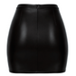 Noir Dark Affair Wet Look Mini Skirt Black Size XS/S/M