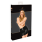Noir Dark Affair Wet Look Mini Skirt Black Size XS/S/M