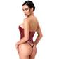 Noir Bordeaux Affair Boned Corset Burgundy Size XS/S/M