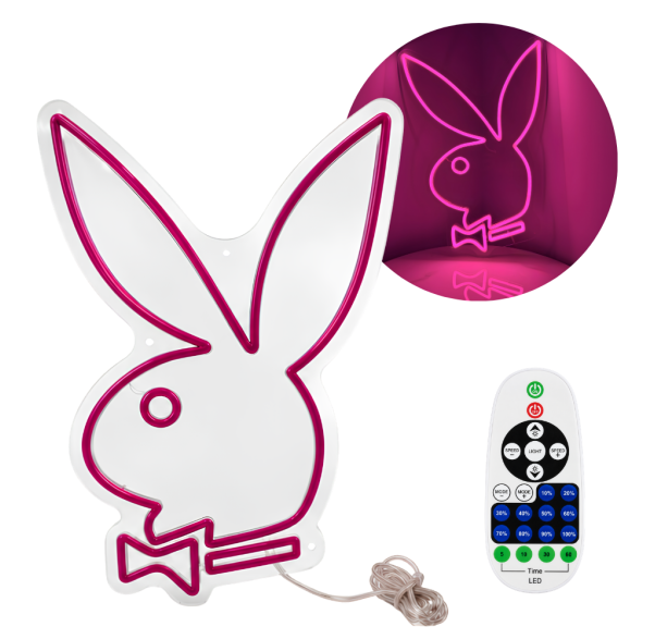 Playboy Neon Display Sign With Remote