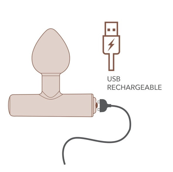 Rocks Off Nova Astryx Butt Plug Vibrator Black