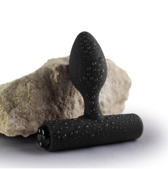 Rocks Off Nova Solaris Tapered Butt Plug Vibrator Black