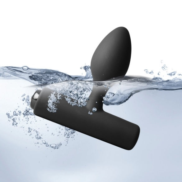 Rocks Off Nova Solaris Tapered Butt Plug Vibrator Black