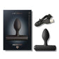 Rocks Off Nova Solaris Tapered Butt Plug Vibrator Black
