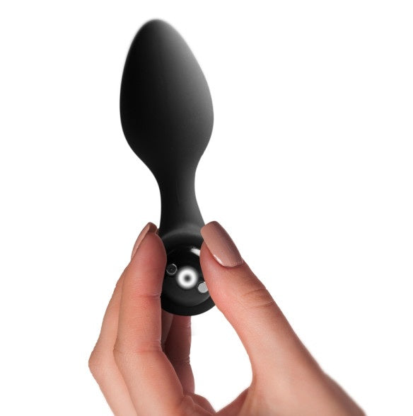 Rocks Off Nova Solaris Tapered Butt Plug Vibrator Black
