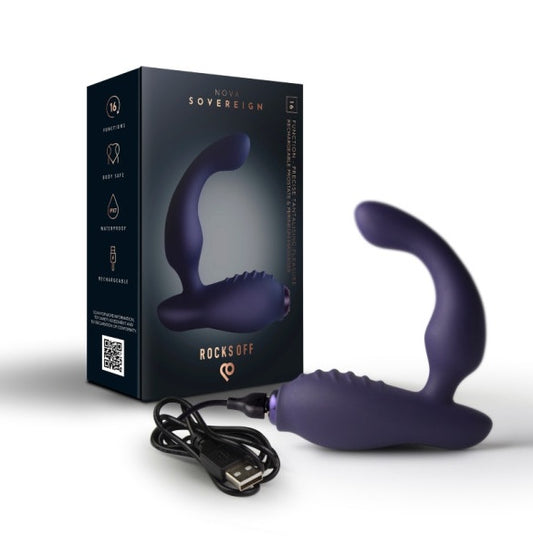 Rocks Off Nova Sovereign Smooth P Spot Vibrator Blue