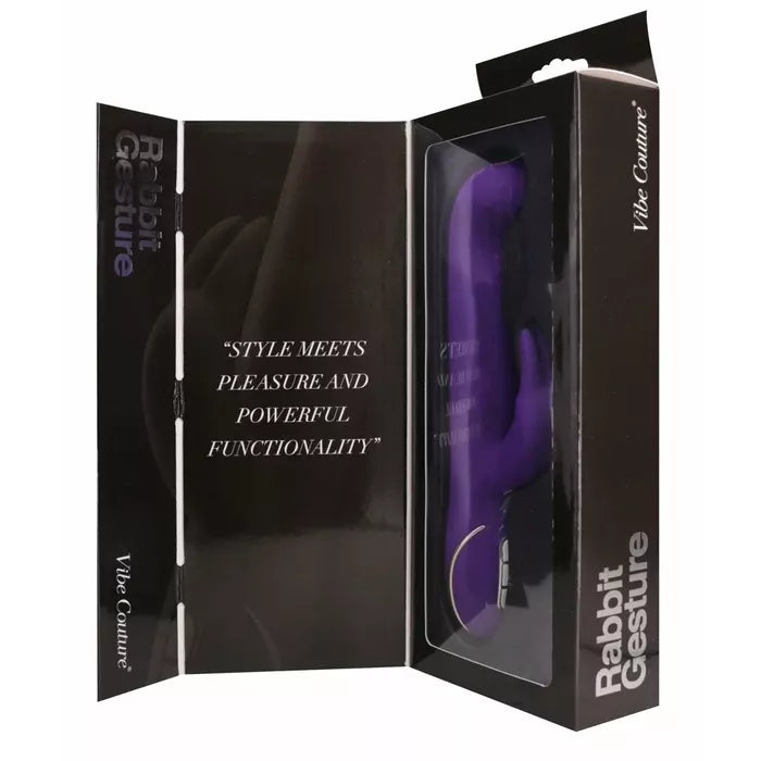 Seven Creations Vibe Couture Rabbit Gesture Rabbit Vibrator Purple