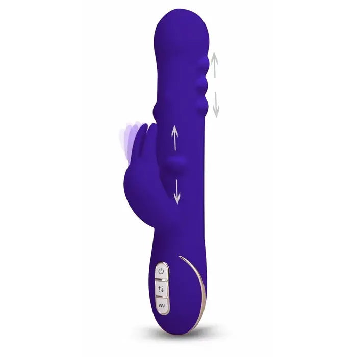 Seven Creations Vibe Couture Rabbit Tres Chic Jumping Beads Vibrator Purple