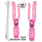 Adam & Eve Dual Pleasure Vibe - Pink 12cm (4.75") Vibrator with Anal Probe