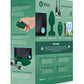 COTR | B-Vibe Vibrating Jewel Plug M/L Green with Emerald Jewel and Remote