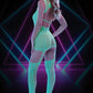 Lapdance Glow In The Dark Bodystocking Size OS