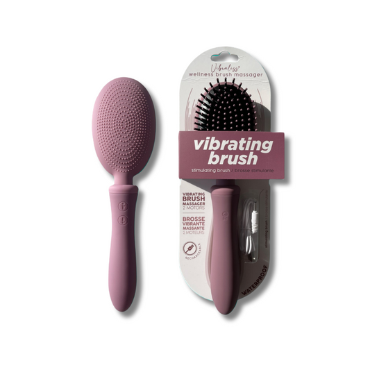 Vibraliss Luxury Vibrating Hairbrush Massager Purple Wine