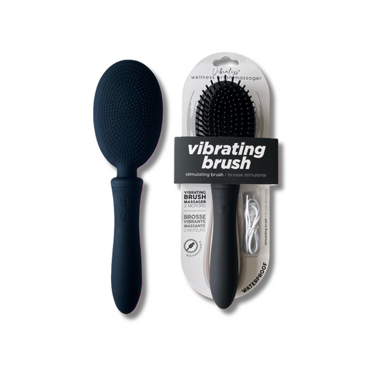Vibraliss Luxury Vibrating Hairbrush Massager Black