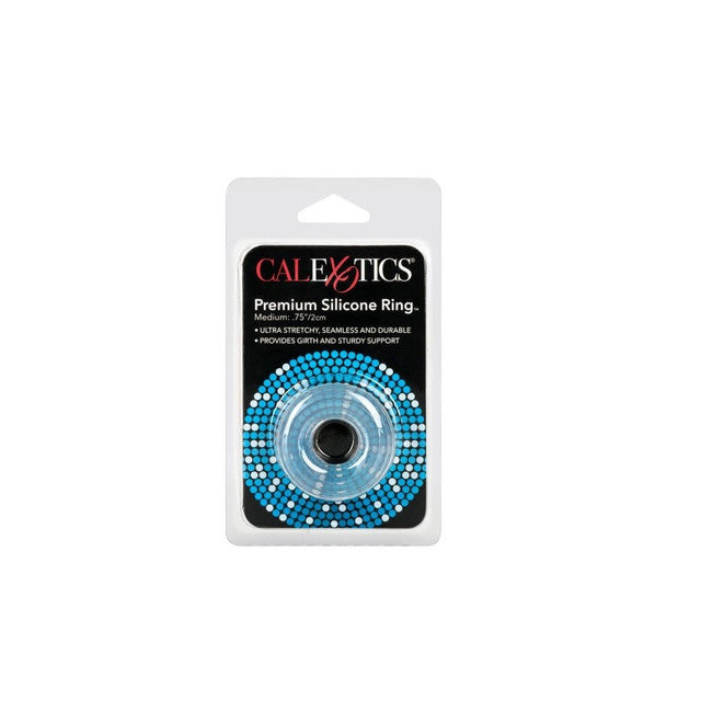 CalExotics Premium Silicone Cock Ring Clear Medium/Large