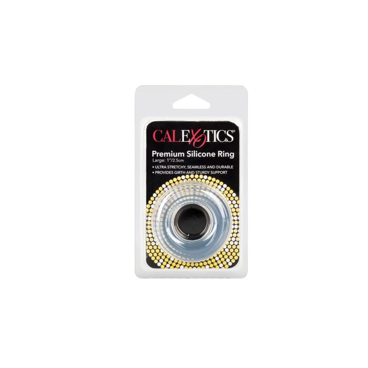 CalExotics Premium Silicone Cock Ring Clear Medium/Large