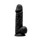 Adrien Lastic Silexd 8.5" Model 1 Realistic Silicone Dildo - Black