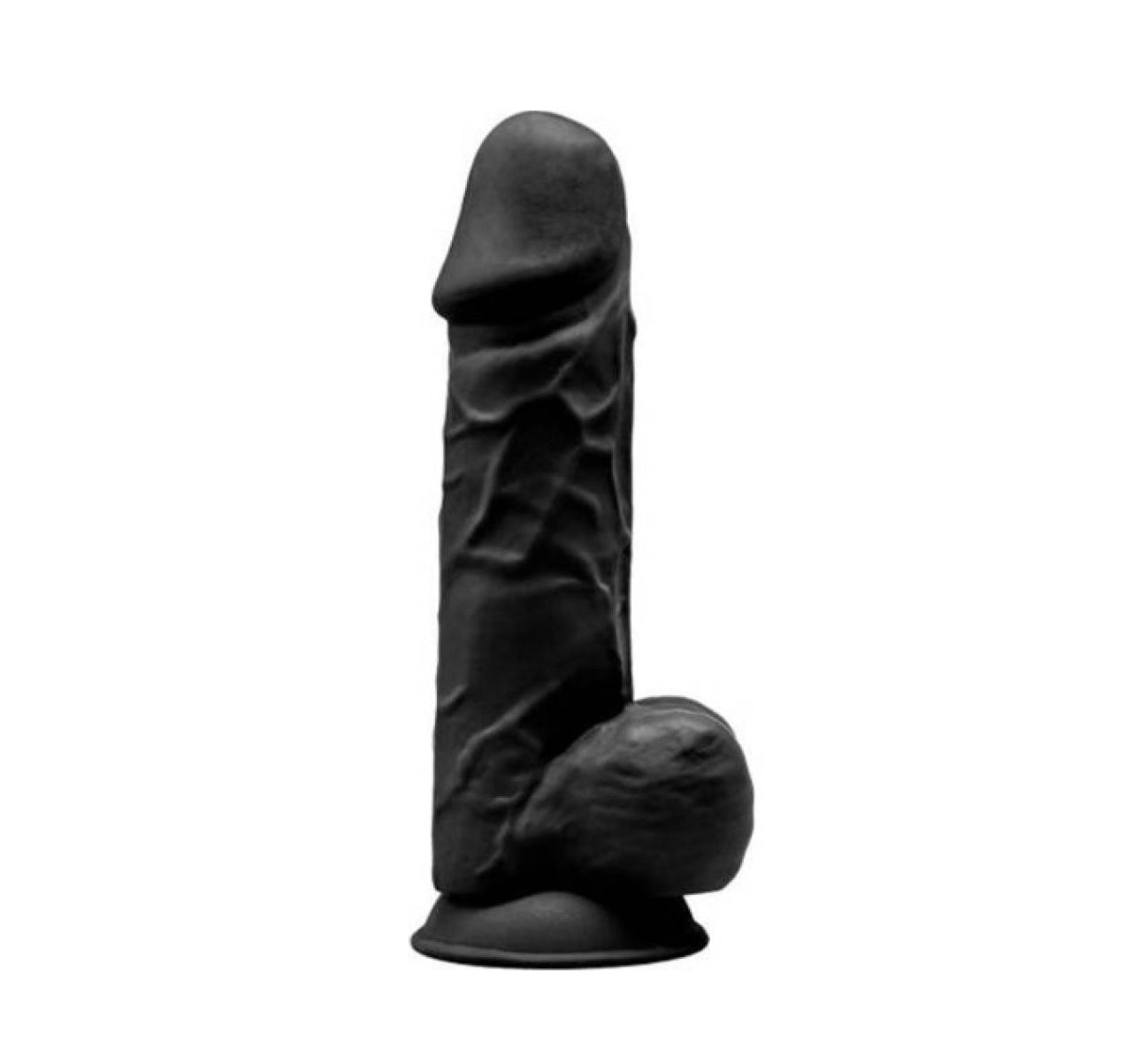 Adrien Lastic Silexd 8.5" Model 1 Realistic Silicone Dildo - Black