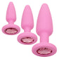 CalExotics | First Time Crystal Booty Kit with Gem Base - Pink