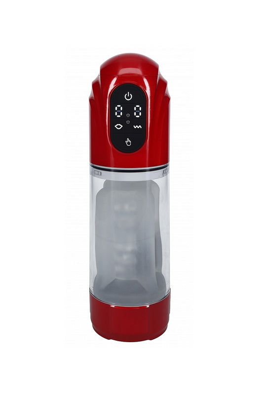 Shots Toys | PUMPED TechnoThrust Auto Masturbator Pump Metallic Red