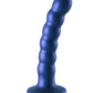 Shots Toys | OUCH! Beaded G-Spot Dildo - 5" / 13 cm - Metallic Blue