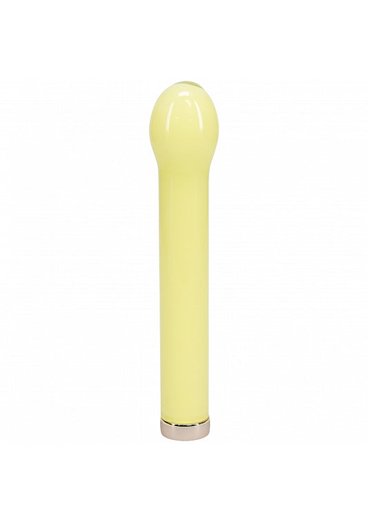 Shots Toys | LOVELINE Aurora - 6.3" Bulb Tip Glass Vibrator - Yellow