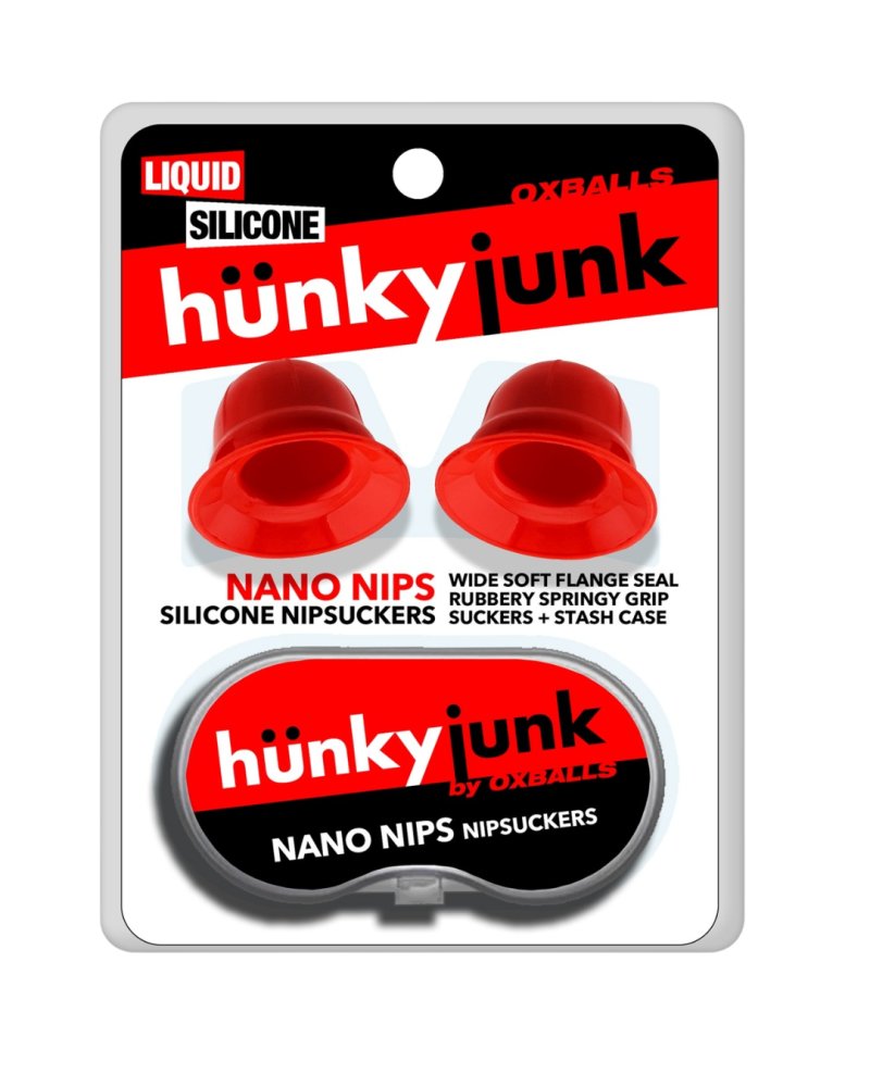 Hunkyjunk Nano Nips “Just The Tip” Nipple-Nubs Nipple Suckers Red
