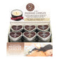 Earthly Body Hemp Seed Lovers Heart Candle Display - Counter Display of 12 and Tester