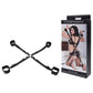 Sportsheets Velvet Noir Adjustable Hog Tie & Cuff Set