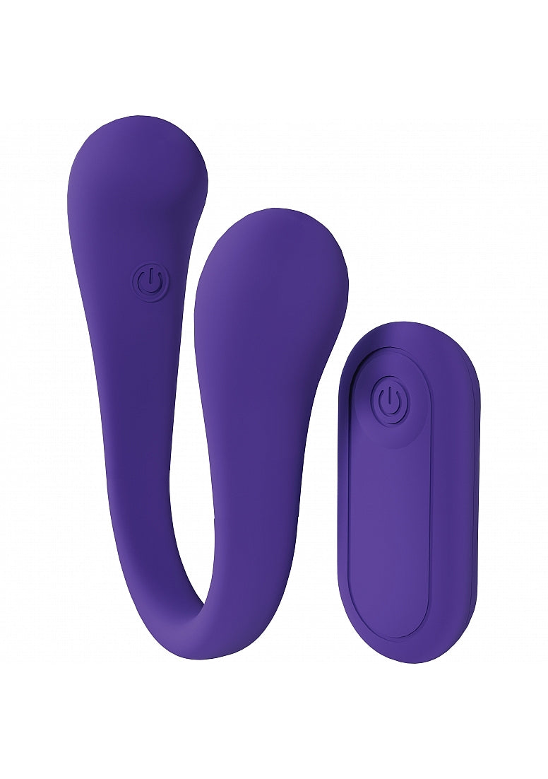 Shots Toys | LOVELINE FlexEase - Remote Controlled Flexible Dual Ended Vibrator - Purple