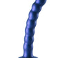 Shots Toys | OUCH! Beaded G-Spot Dildo - 6.5" / 16.5 cm - Metallic Blue
