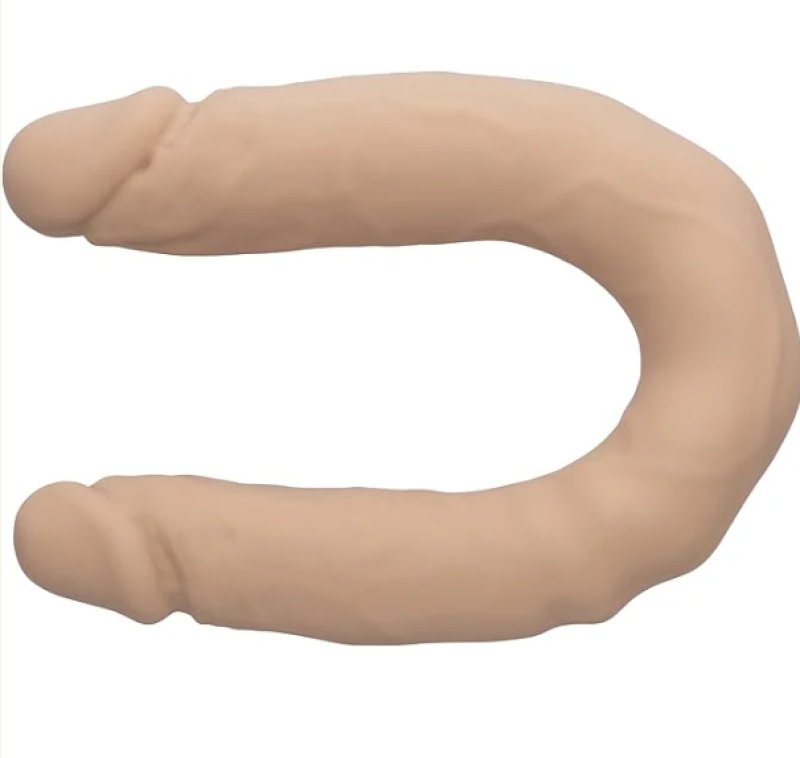 CalExotics Silicone Studs® Bend and Hold Dual Dong 16”/40.75 cm - Ivory