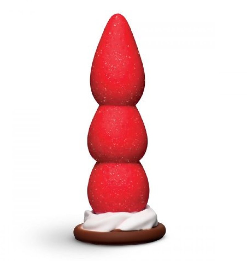 Simply Sweet Strawberry Sweet Cream Premium Silicone Dildo