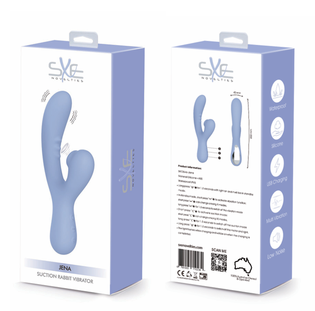 SXE Jena - Suction Rabbit Vibrator (Lilac)
