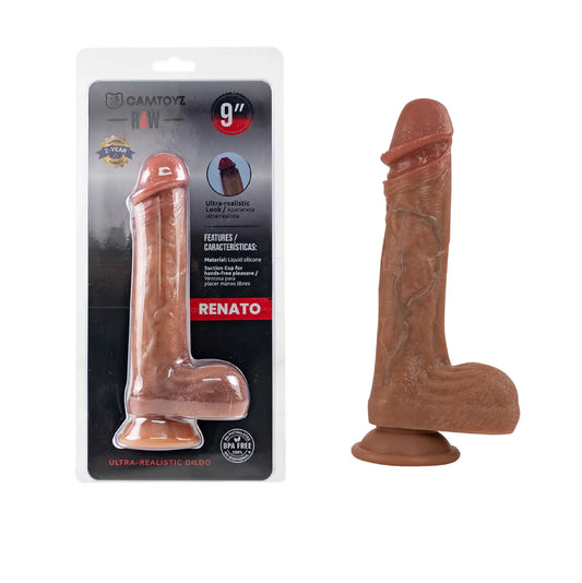 Camtoyz | RAW Ultra Realistic 23cm Silicone Dildo Renato