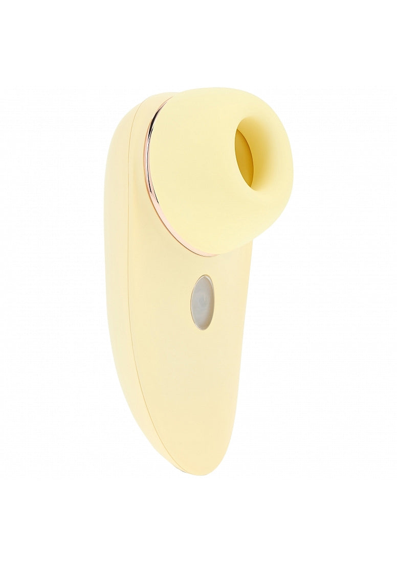 Shots Toys | LOVELINE Aurie - AirTapTech Tapping and Sucking Vibrator - Yellow