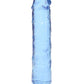 Shots Toys | REALROCK Crystal Clear 7" Straight Dildo No Balls - Blue
