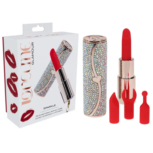 Shot Toys | LOVELINE Sparkle Lipstick Vibrator - Red