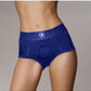 Shots Toys | OUCH! Vibrating Strap-on Boxer - Royal Blue - Size XS/S