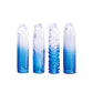 Adam & Eve SAPPHIRE Sleeve Set - Blue Clear Penis Sleeve Set - Set of 4