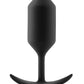 COTR | B-Vibe Snug Plug 3 Black - Weighted Silicone Butt Plug