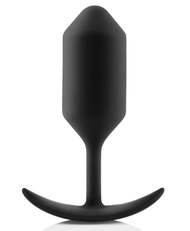 COTR | B-Vibe Snug Plug 3 Black - Weighted Silicone Butt Plug