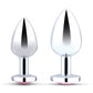 COTR | B-Vibe Jewel Heart Metal Training Set - 2 Piece Metal Butt Plug Set
